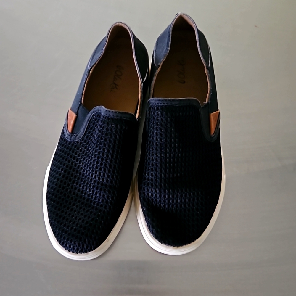 Olukai Pehuea Women's Size 6 US Black Comfort Slip On Shoes Sneakers